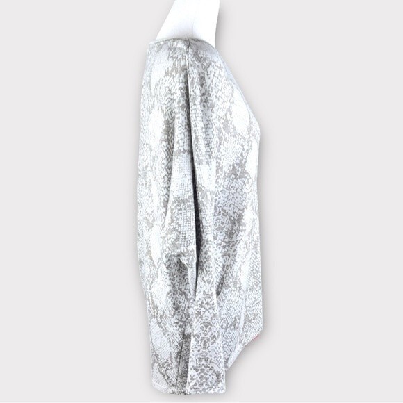 WHBM Knit Dolman Tunic - Grey and White - Size Small - Picture 4 of 9